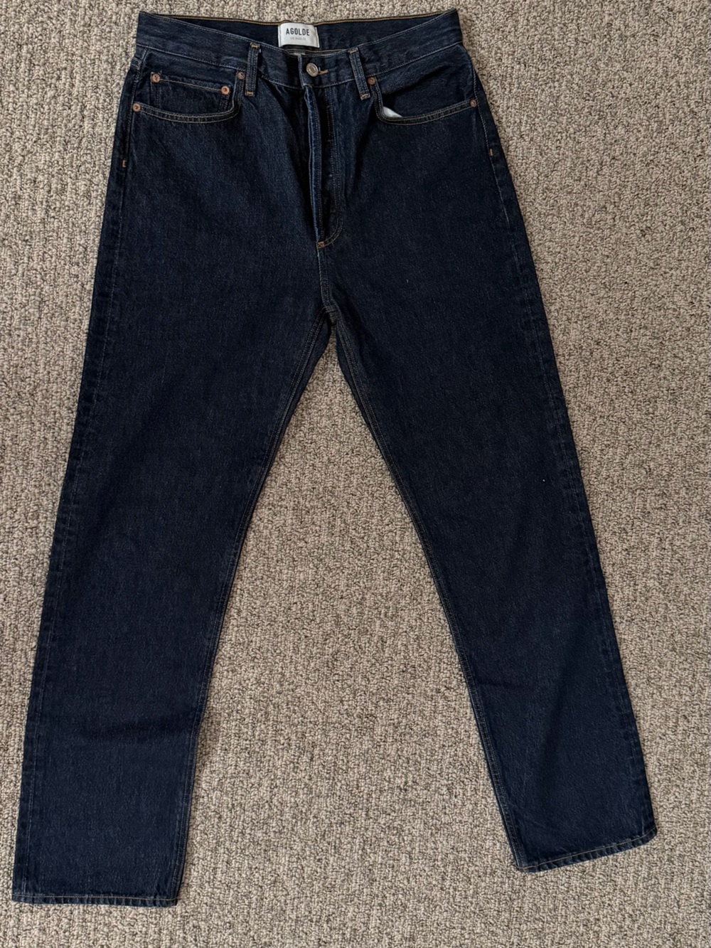 Agolde 90s Pinch Waist Long High-Rise tapered jeans